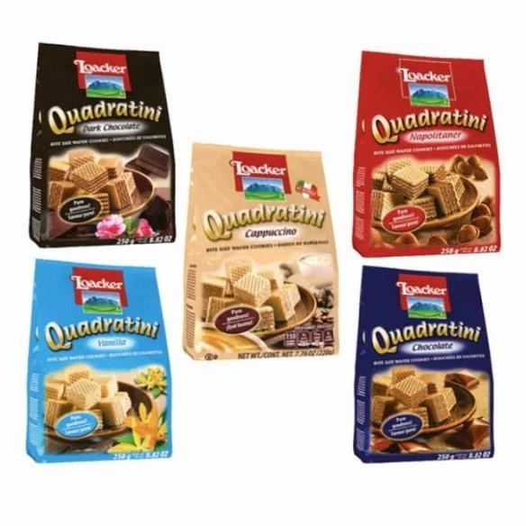 

Grosir Loacker Quadratini Dark Chocolate 250Gr