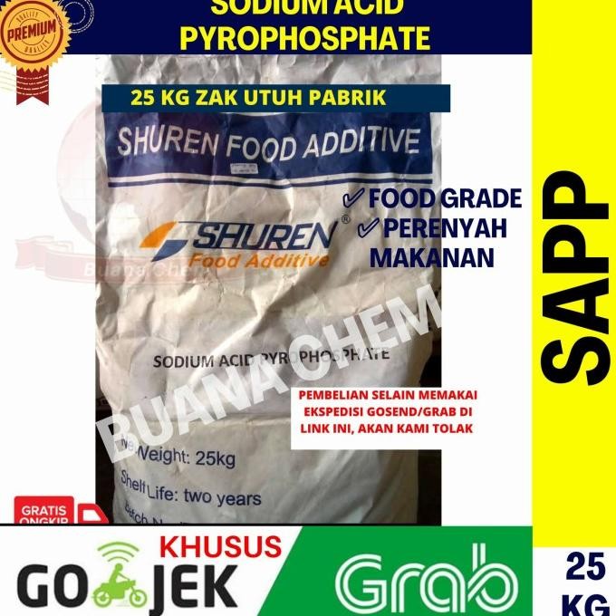 

Promo Sodium Acid Pyrophosphate 25 Kg Zak Khusus Gosend / Sapp / Perenyah Ma