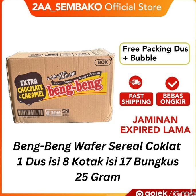

Sale Beng-Beng Wafer Sereal Coklat 1 Dus Isi 8 Kotak Isi 17 Bungkus 25 Gram