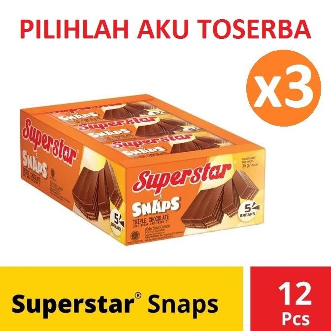 

Grosir Superstar Snaps Triple Chocolate - (Harga Paket Isi 3 Box)