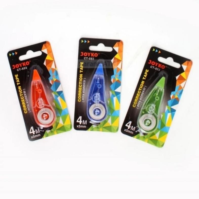

gjk-25 Best Seller CORRECTION PENGHAPUS CT553 / TIPE EX Pita Koreksi Kertas JOYKO CT-553 Murah Hemat