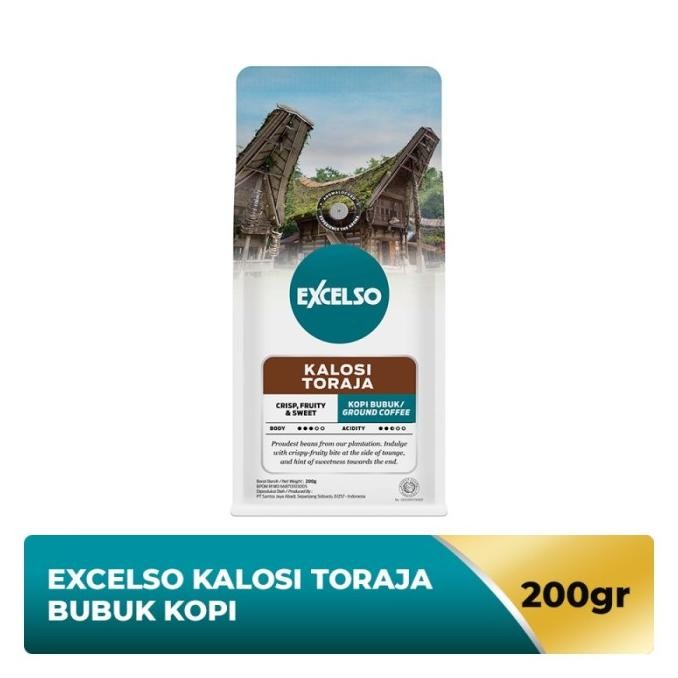 

Promo Excelso House Blend Kalosi Toraja / Ground Coffee / Kopi Bubuk 200 Gr