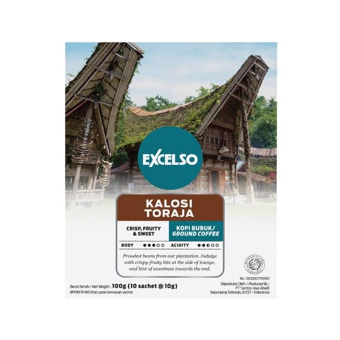 

Sale Excelso Kopi Single Serving Kalosi Toraja Pack Of 3 Folding Box