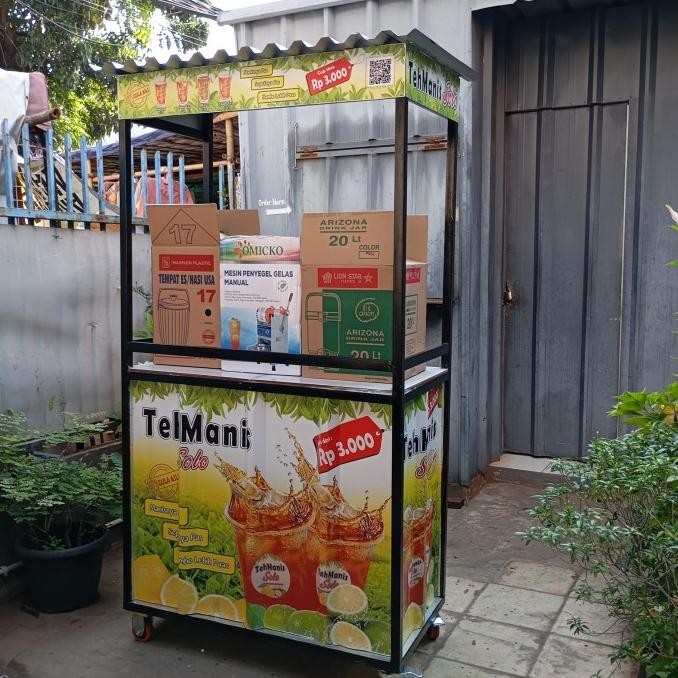 

Promo Paket Usaha Esteh Es Teh Manis Solo Booth Besi