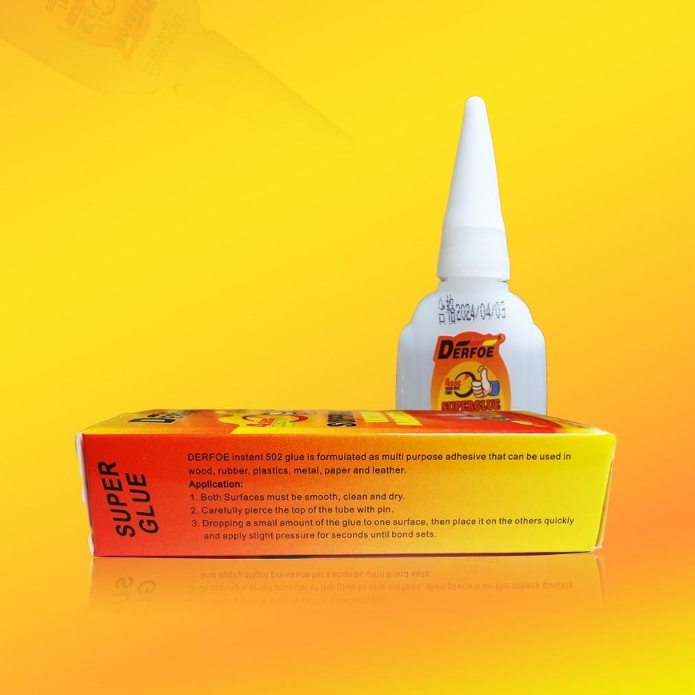 

gj-46 Ex45 502 Lem Tetes Derfoe Lem Tetes Instant /Cyanoacrylate Glue Terlaris Murah