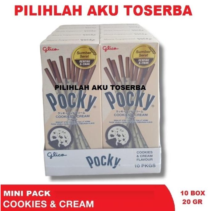 

Grosir Glico Pocky Mini Pack Cookies & Cream - ( Harga Per Dus )