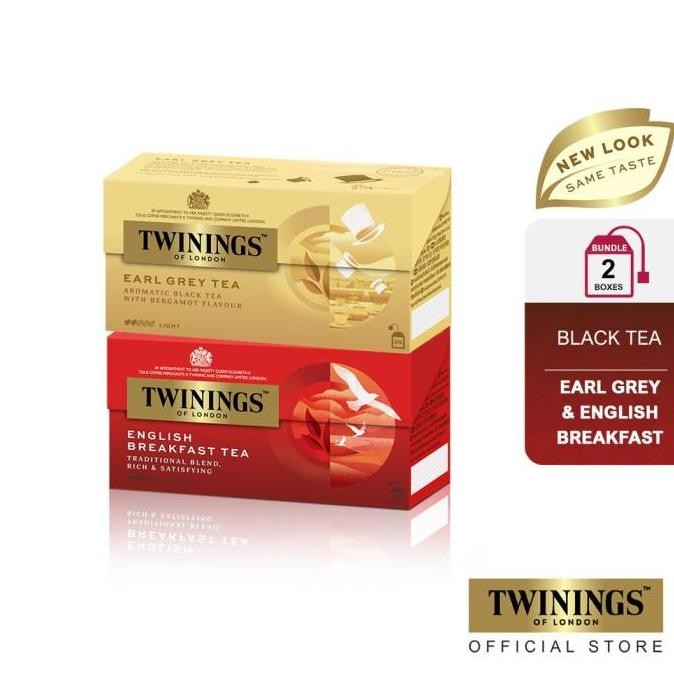 

Sale [Paket Bundle] Twinings Teh Celup Hitam Earl Grey & English Breakfast