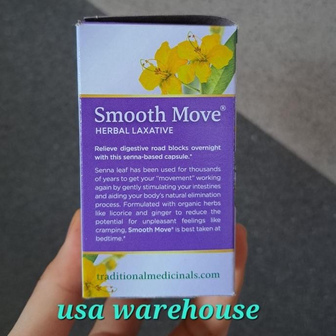 

Promo Traditional Medicinals Smooth Move Herbal Laxative Senna - 50 Capsules