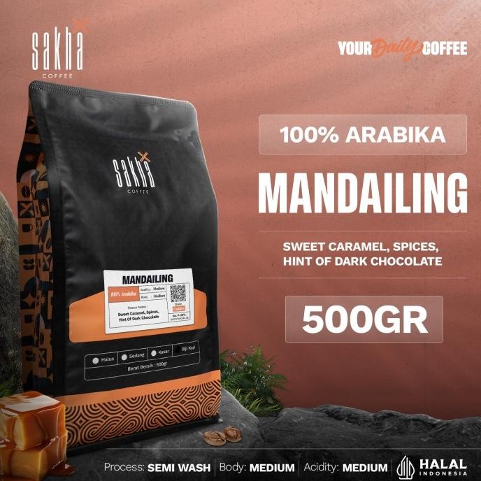 

Murah Kopi Arabika Mandailing Mandheling Arabica Coffee Beans 500 Gram Coffe