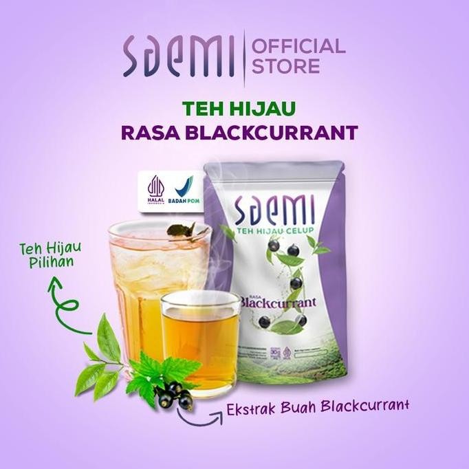 

Promo Saemi 5+1 Pouch Teh Hijau Green Tea Rasa Dan Wangi Blackcurrant Greentea