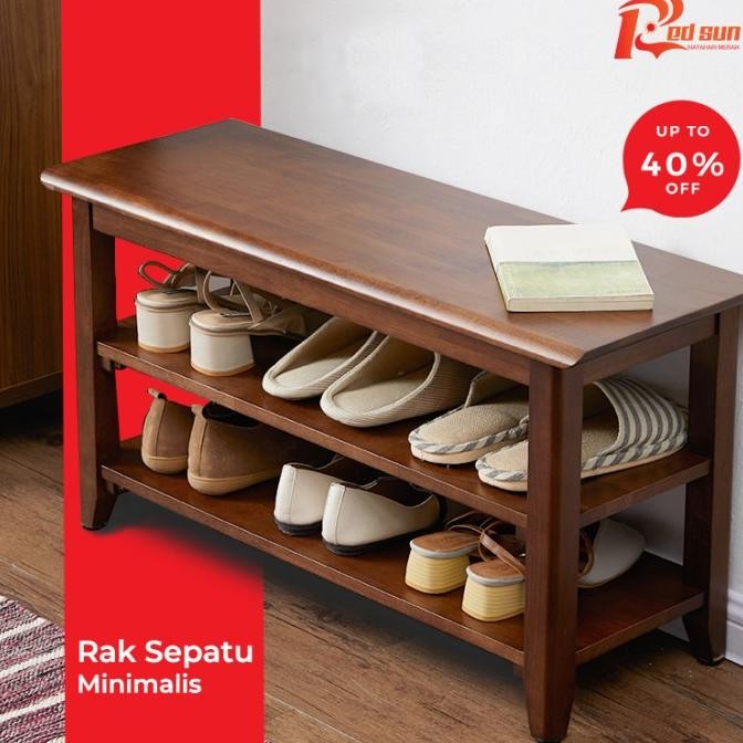 Rak sepatu kayu / Rak sepatu / rak sepatu minimalis / rak sepatu tutup