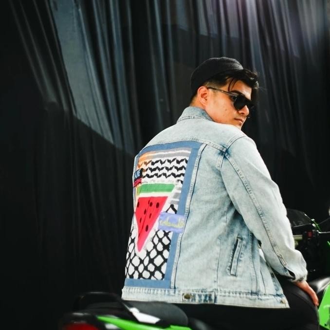 Sale Jacket Jeans Palestine Stop Genocide Chikigo