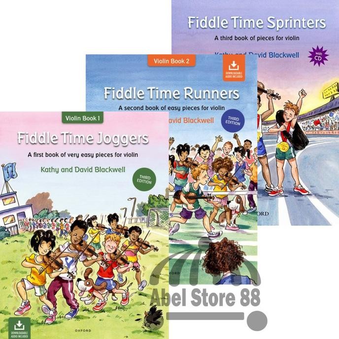 Terlaris Fiddle Time Jogger/Runner/Sprinter Buku Belajar Biola Violin Pemula Ready Stok
