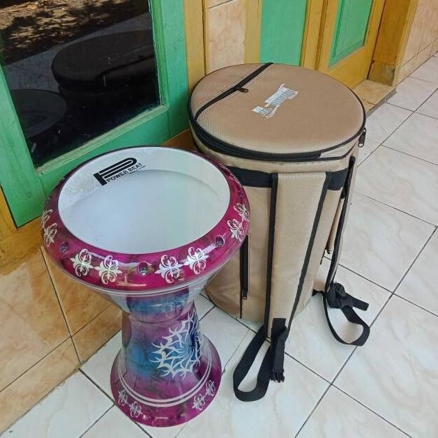 DARBUKA 9 INCI SOMBATY MOTIF DARBUKA BERKUALITAS COR ALMUNIUM