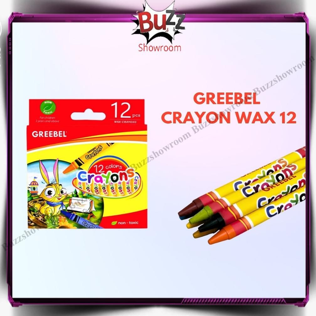

fs-6 As23 Wax Crayon Oil Pastels Greebel 12 warna krayon Anak 12w Termurah Berkualitas