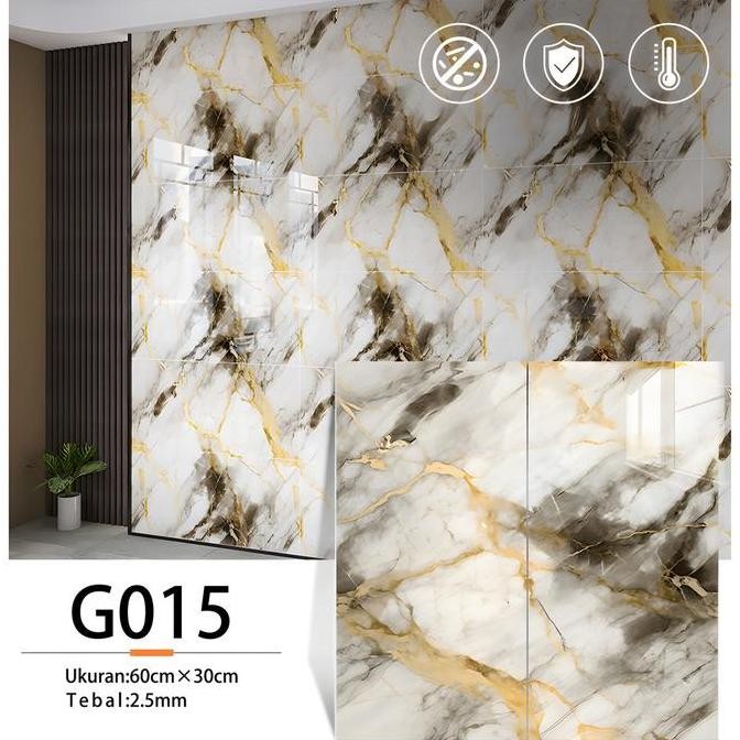 Wallpaper Dinding 3D Anti Lembab & Anti Minyak Ukuran 30cm x 60cm per lembar, cocok untuk kamar tidu