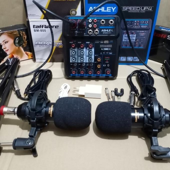 Sale Paket Podcast 2 Orang / Paket Mixer / Paket 2 Mic Bm 800