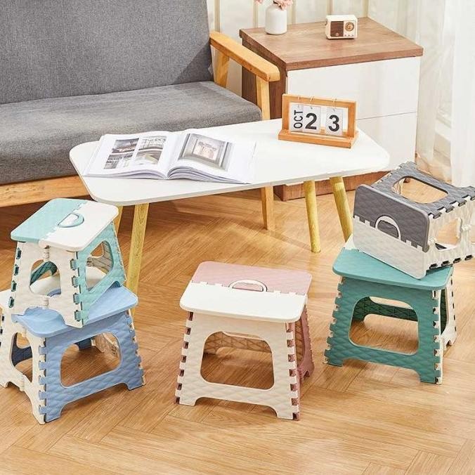 Kursi Jongkok Mini Lipat Bangku Kecil Dingklik Dapur Camping Outdoor