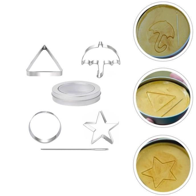 

cetakan squid game clay cookie cutter fondant Icing sugar kue 4cm T 2 nUg