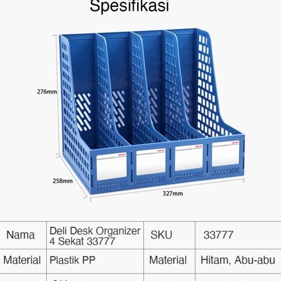 

Deli File Tray Ra Bo File Bahan Plati 4 Eat 33777