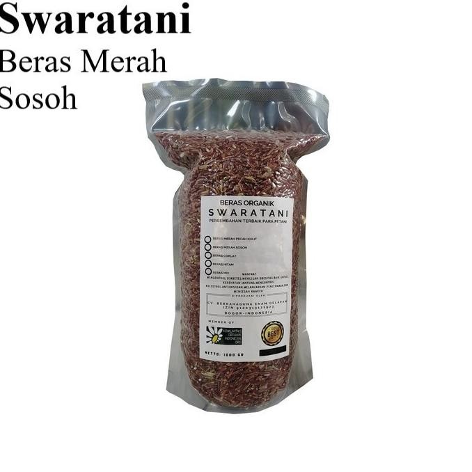 

Beras Merah Sosoh Pecah Kulit Swaratani Organik 1kg nUg