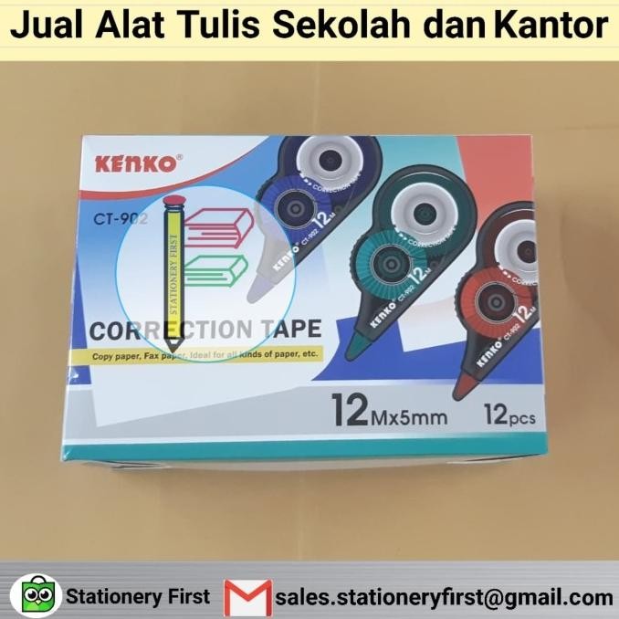 

ASLI CORRECTION TAPE KENKO CT-902 12M GROSIR