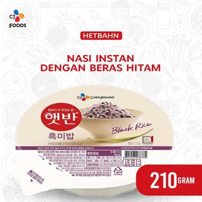 

HETBAHN Nasi Instan Beras Hitam 210 Gram nUg