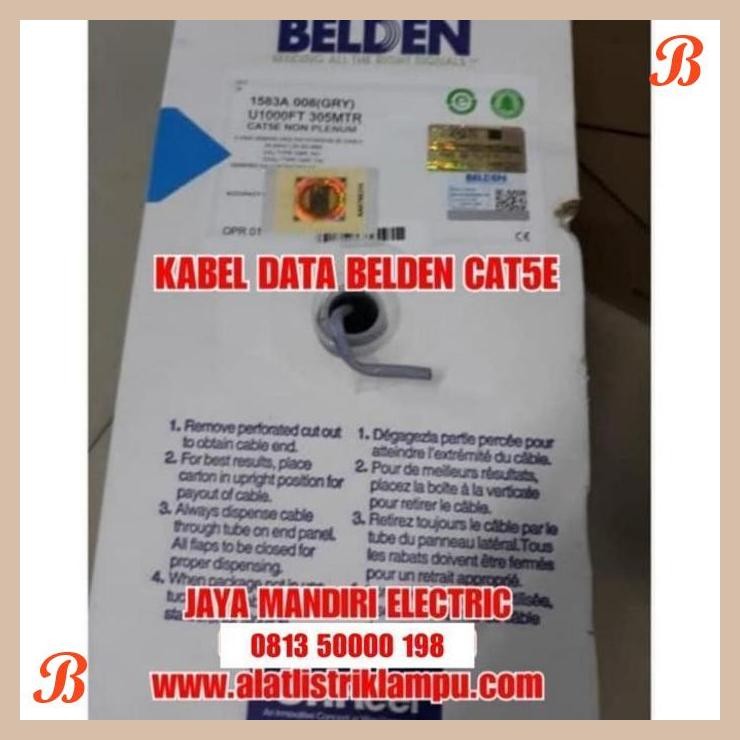 [JME] KABEL DATA BELDEN CAT5 / CABLE LAN CAT5E / KABEL LAN CAT5 BELDEN ORI
