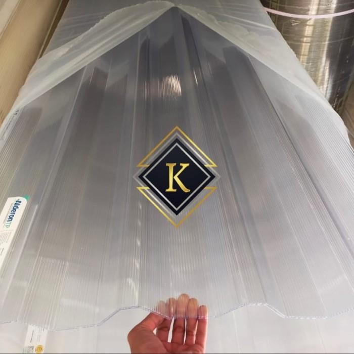 Atap Upvc Alderon 830 Transparan Panjang 4 Meter Tp Te 830 Twinwall / Alderon 830 Double Layer 10Mm 