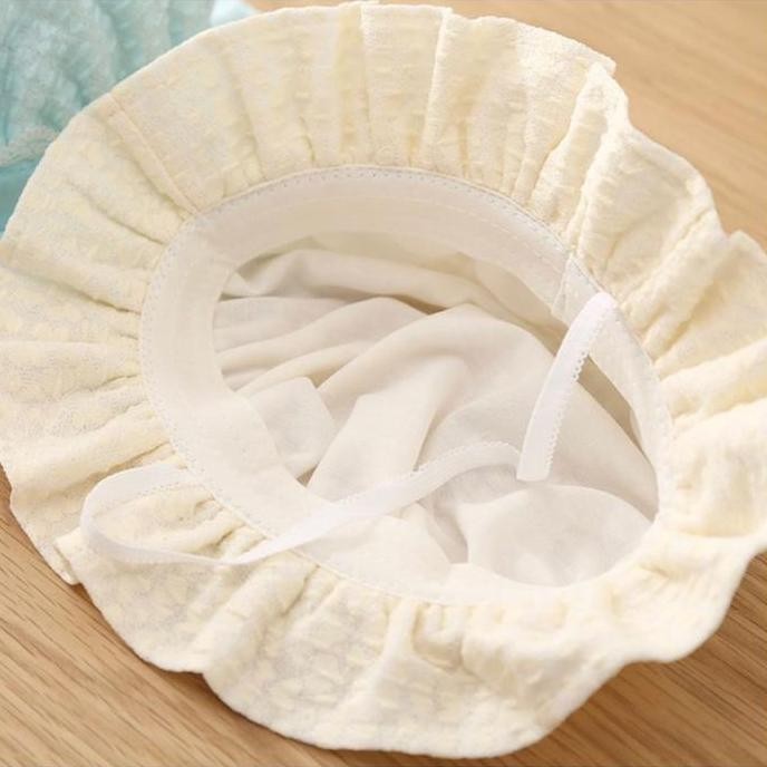 3-9 Bulan Topi Anak Bayi Model Renda Putih Berkualitas