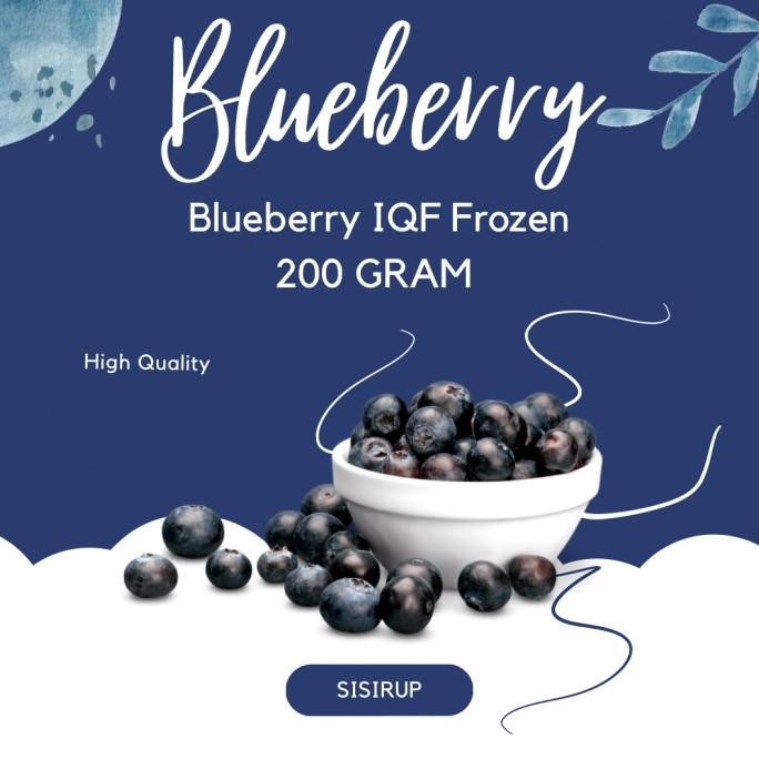 

200 GR Blueberry IQF Frozen 200 GR / Blueberi Beku / Bluberi Frozen nUg