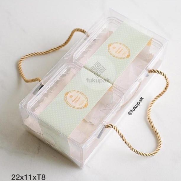 

Box Mika Tali 20 pcs| Clear Transparent Box | Kotak Hamper Bolu Gulung Brownies Roll Cake Lapis Loaf