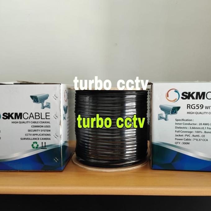 Promo Kabel Cctv Maintech Rg59+Power Warna Hitam