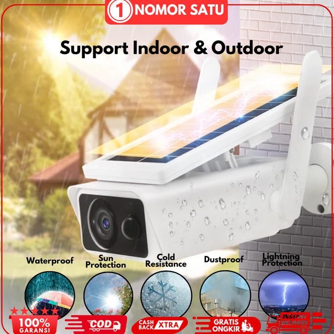 Murah Kamera Cctv Wifi Solar Panel T-13 Camera Tenaga Surya Wireless