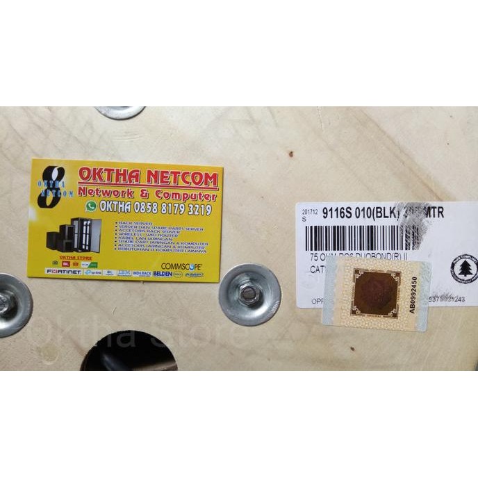 Grosir Kabel 50M Rg6 Belden Rg 6 9116S Original 75 Ohm Coaxial 50 Meter