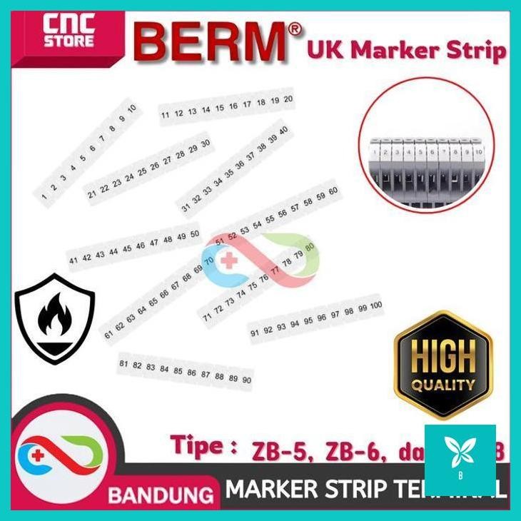 

| CNS | MARKER STRIP TERMINAL BLOCK UK-3N UK-5N UK-6N TERMINAL MARKER ZB
