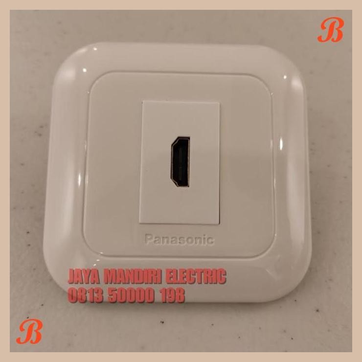 [JME] OUTLET HDMI PANASONIC WHITE TANPA KABEL / PORT HDMI PANASONIC