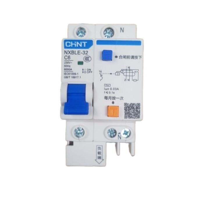 Alat Proteksi Sengatan Listrik Pln Rcbo Elcb 1P+N 30Ma 6A 10A 16A 25A New Stok