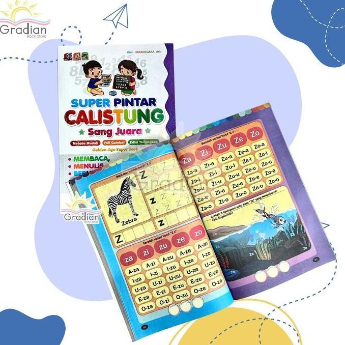 

[PAKET ISI 3 BUKU] Buku ABACAGA | Calistung | Balistung | Full Color murah