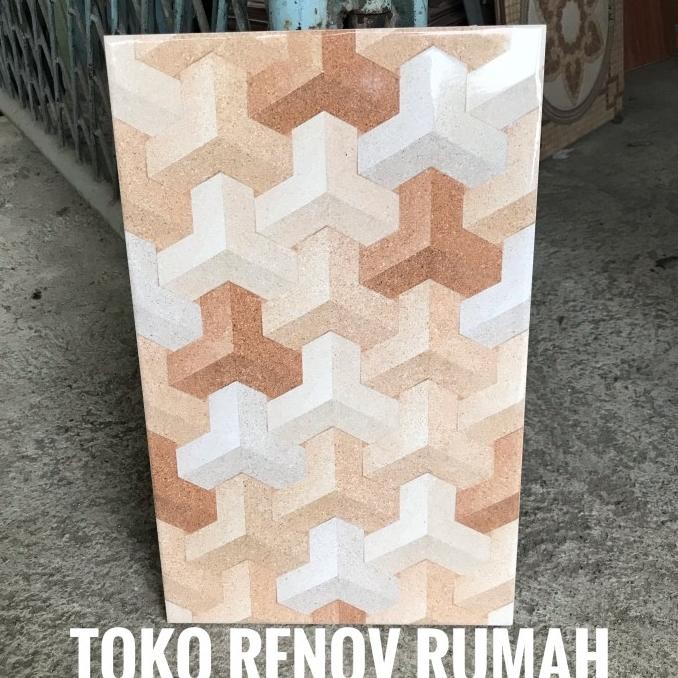Keramik dinding 25x40 tetris 3d/ keramik kamar mandi/ keramik dapur