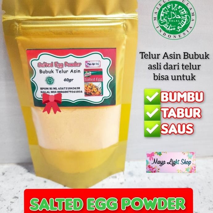 

Salted Egg Powder 40gr knorr halal bubuk telur asin saus sauce bumbu t nUg