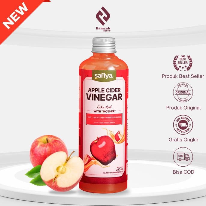 

Cuka Apel Safiya 500 ml - Cuka Apel Murni Apel Cider Vinegar With Mother nUg