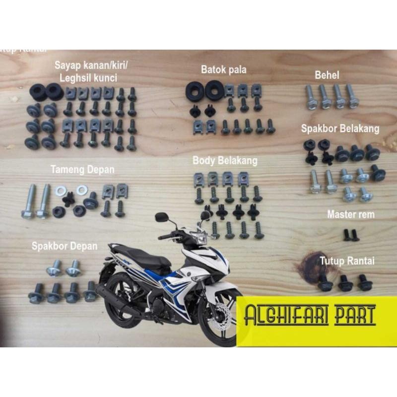 baut full set bodi Jupiter MX king/baut bodi Jupiter MX king fullset