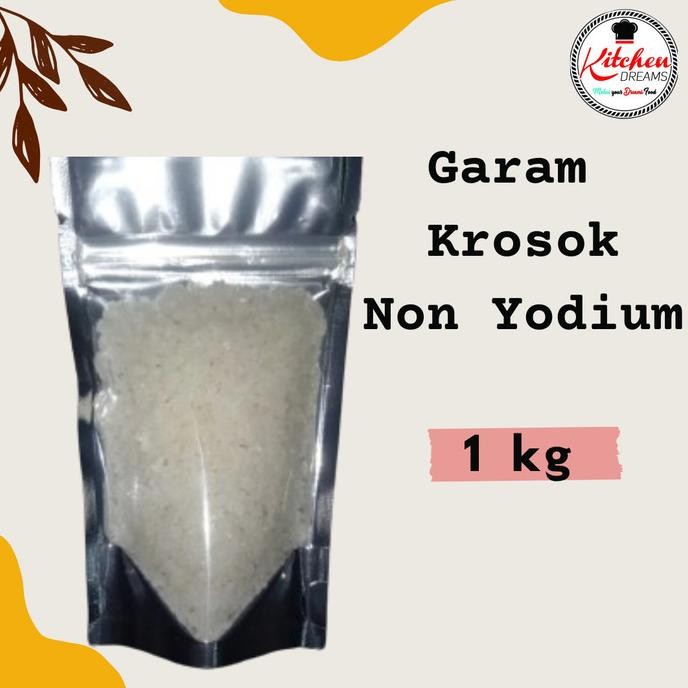

Garam kristal laut / Crystal sea salt non yodium/ Garam Krosok 1 KG nUg