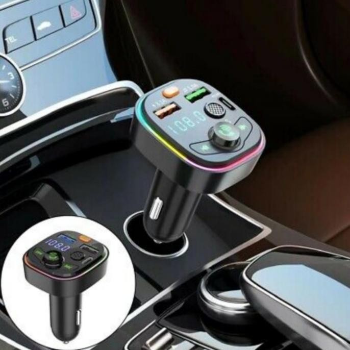 CHARGER MOBIL BLUETOOTH FM TRANSMITTER CAS MOBIL VOLT METER