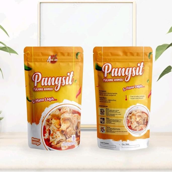 

ASA'AN Pangsit Ayam Tulang Rangu Chiloil Makanan Instan Food Pedas nUg