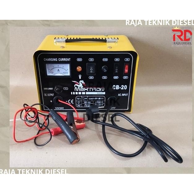 BATTERY CHARGER AKI MOBIL MOTOR 20 A CB 20 SINGLE PHASE 220 VOLT PENGISI DAYA AKI 20 AMPERE 1 PHASE 