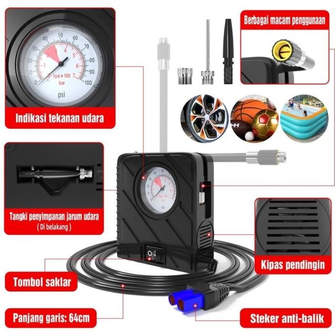 COD+24 JamXTITAN 298000mAh 12V Portable Jumper Aki Mobil Kabel Jumper Booster 1000A Jamper Starter A