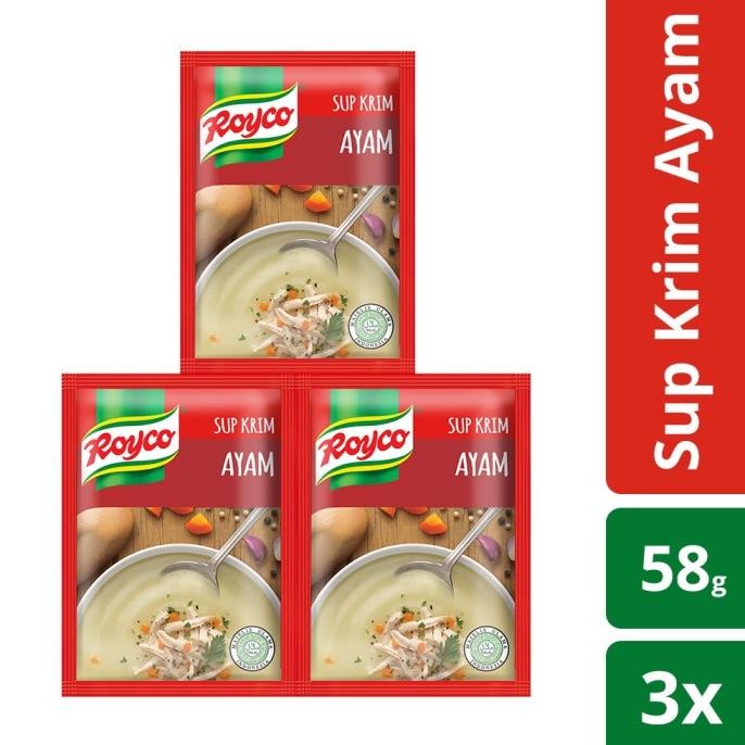 

Royco Sup Krim Ayam 58G isi 3 nUg
