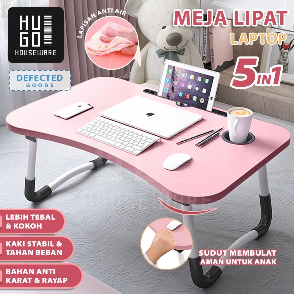 

HUGO [DEFECT SALE] MEJA LIPAT PORTABLE / MEJA BELAJAR ANAK / MEJA LAPTOP SERBAGUNA